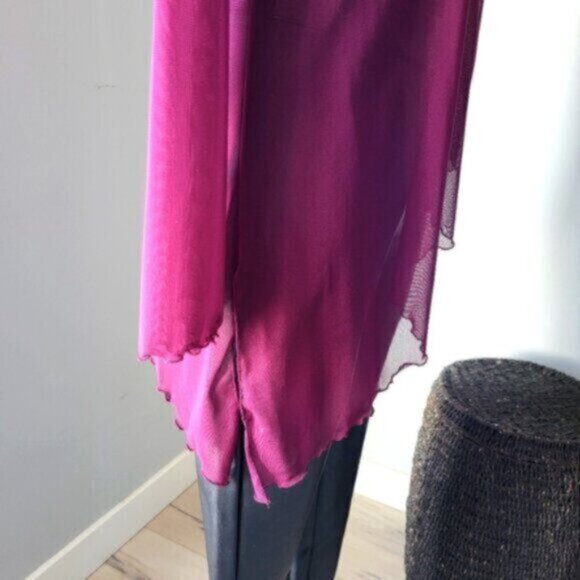 Picadilly Sheer Mesh Blouse Size Small - Picture 2 of 12